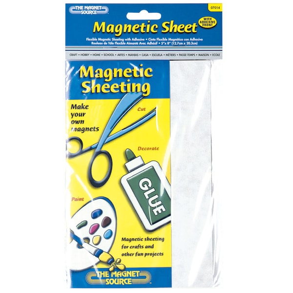 Master Magnetics Magnet Source 8 in. L X 5 in. W Black Sheet Magnetic Sheet 1 pc 07014 - main